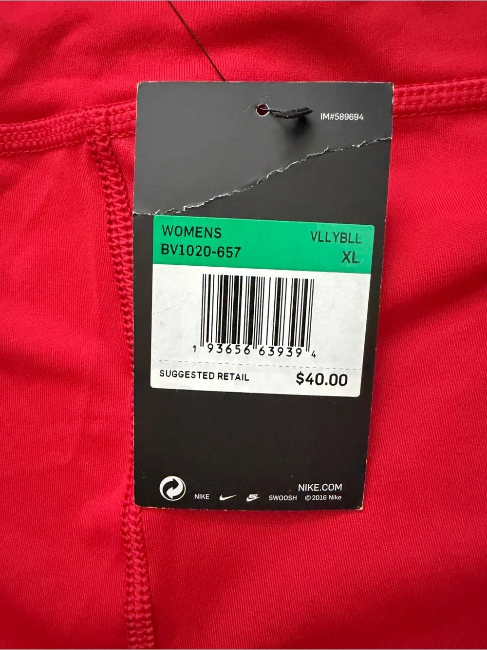 NWT Nike Women’s Volleyball Compression Shorts Red BV1020-657